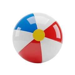 Obraz premium Isolated beach ball , Beach ball with colorful 3d rendering icon for website or app or game. Fun and simple beach ball