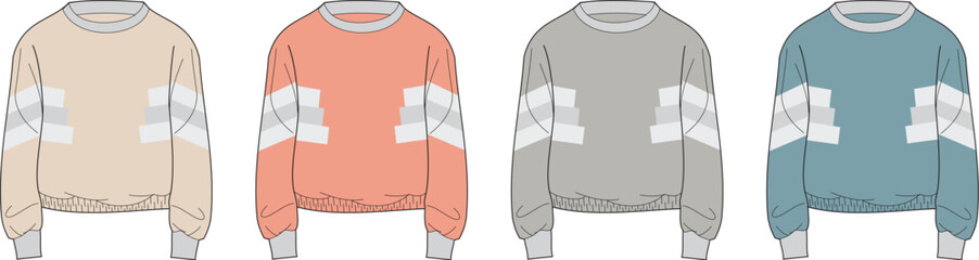 Trendy Crew Neck Sweatshirts Fashionable Designs for Comfort and Style in Various Colors