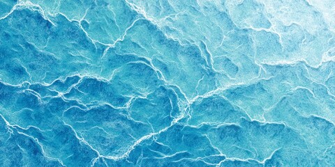 Obraz premium Turquoise ocean waves create a mesmerizing abstract pattern of light and motion.