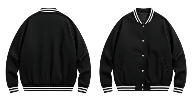 Varsity Jacket Mockup Design Apparel Clothing Outfit Fashion Template