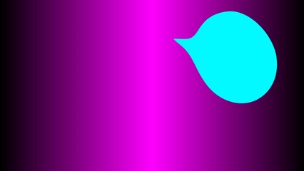 Vibrant pink and blue gradient background with abstract shape