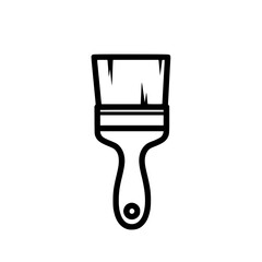 Paint brush tool art drawing design vector illustration icon artistic equipment painter decorator painting tool