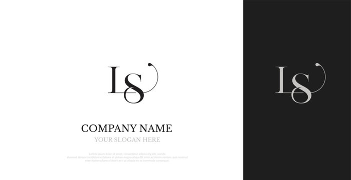 Initial LS Logo Design Elegant