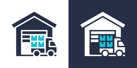 Logistics Icon. Flat Style Vector Illustration 