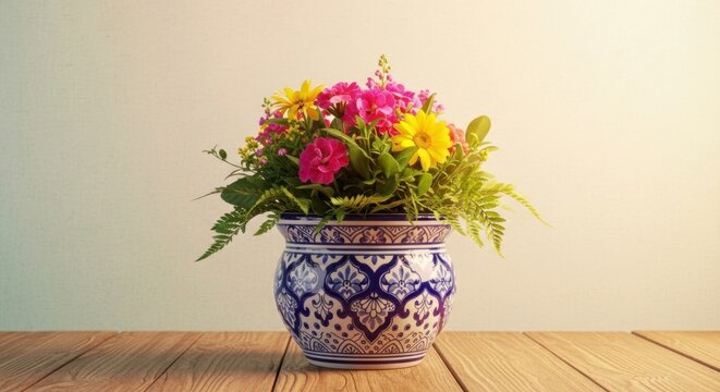 A vibrant bouquet of pink and purple roses arranged in a vase, a beautiful floral decoration for any table