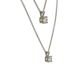 Chain-silver chain-fancy chain-silver pendent-white stone-crystals-diamond-new design-white background