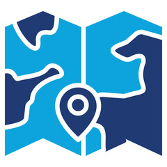 Map mixed color icon