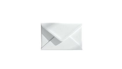 Simple white paper envelope against a black background, shadows visible