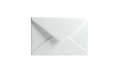 A white envelope lies flat against a black backdrop, shadow accents folds