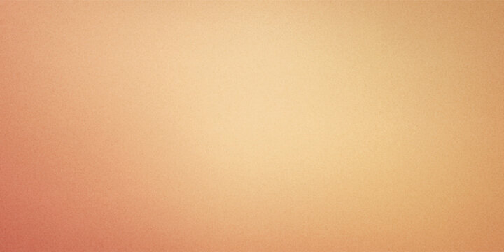 Pastel pale soft brown red coral orange yellow gold peach fuzz pink beige white abstract background. Circle. Color gradient ombre blur. Noise grain grainy mesh