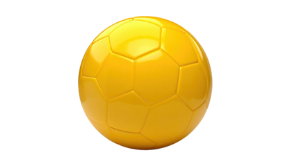 Bright, golden-yellow polygonal sphere against a stark, black backdrop
