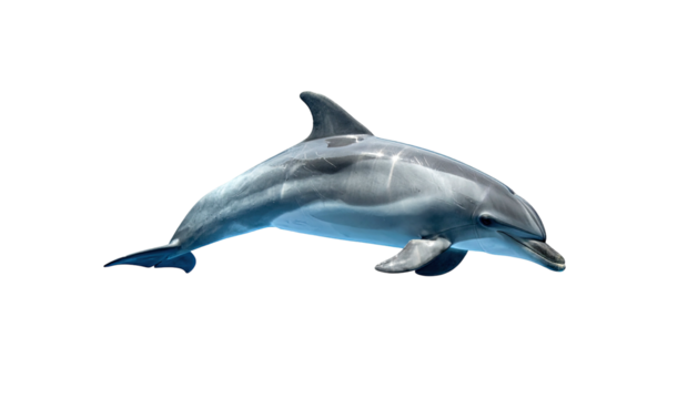 Sleek aquatic mammal swims gracefully, against a dark background