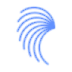 3d render of a blue spiral