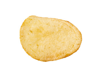 透明背景（png）に1枚のポテトチップス