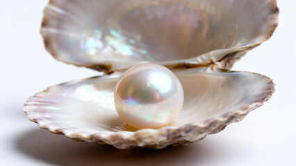 Pearl in an open shell