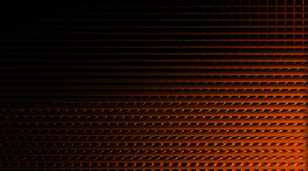 Abstract dark orange grid pattern with a subtle gradient effect