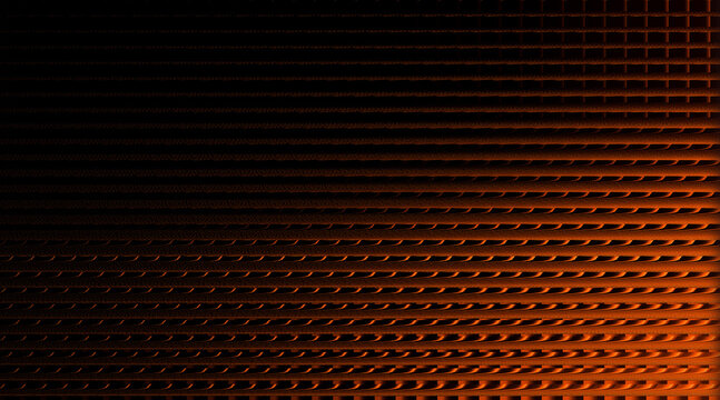 Abstract dark orange grid pattern with a subtle gradient effect