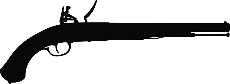Flintlock pistol silhouette