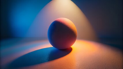 Egg on black background with colorful abstract reflections