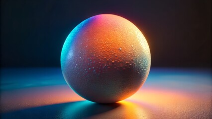 Egg in dark cosmic space with stars and planets