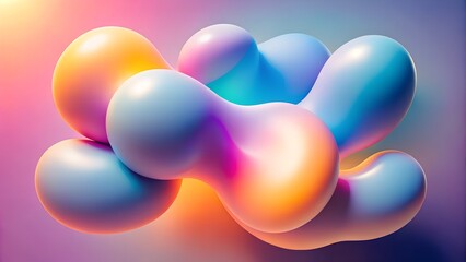 Colorful abstract party balloons background with circles and festive design
