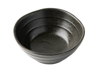 透明背景（png）に黒い小鉢