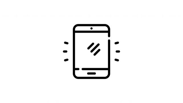 Minimalistic electronic device icon with bluetooth connection, ideal for techrelated designs, app development concepts, or digital communication visuals.