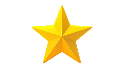 Obraz premium A shiny, five-pointed golden star on a black background, 3D rendered