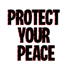 Protect Your Peace – Minimalist Green Text Hoodie Typography Design