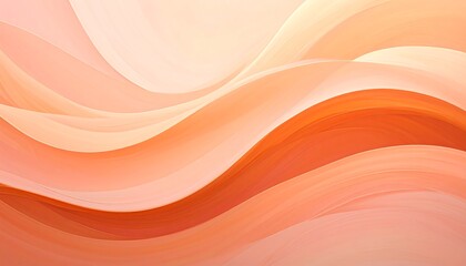 Abstract orange waves background with smooth gradient and dynamic motion.