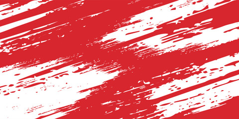 red and white brush wrap car sticker pattern abstract. eps 10