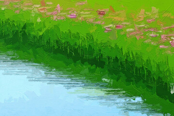 Various oil paintings, flowers, butterflies, chrysanthemums, plum blossoms, deer, streams, forests, roses, peonies