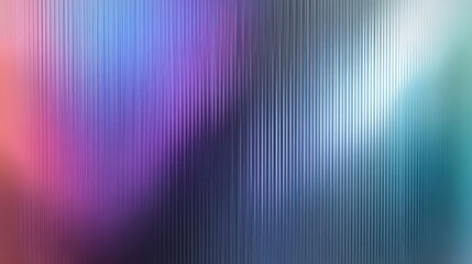 Colorful gradient background with vertical line stripe pattern, featuring layered wavy hues of blue, purple, pink, and teal, creating modern and vibrant abstract design