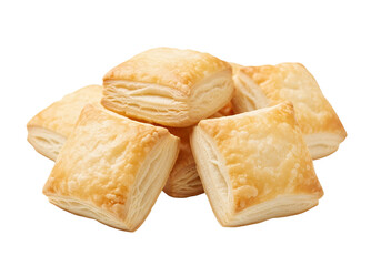 Delicious sweet baked pastry isolated on a white background for a perfect dessert snack