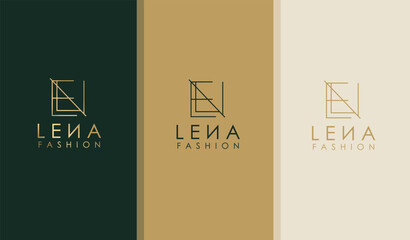 Luxury minimalist logo design, monogram name logo, minimalist letter logo, clothing brand logo