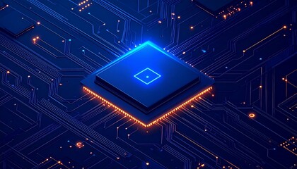 Modern glowing circuit board design for tech company branding and innovation projects with a cutting edge aesthetic for future technologies