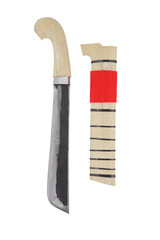 wooden machete and sheath, knife and machete cutting tools with satin and mirror blade materials