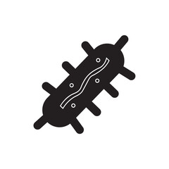 Cutibacterium acnes glyph icon
