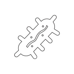 Obraz premium Cutibacterium acnes line icon