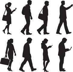 business people silhouettes