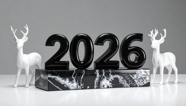 Pastel-colored numbers forming "2026" stacked playfully with rubber ducks and soft clouds, evoking a sense of joy and new beginnings.