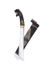 wooden machete and sheath, knife and machete cutting tools with satin and mirror blade materials