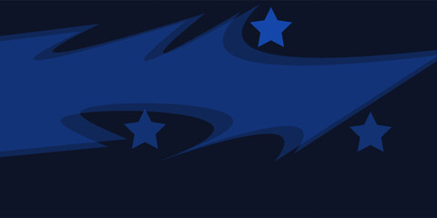 The gradient luxury background is a mix of bright blue and dark blue with a stunning soft transition.