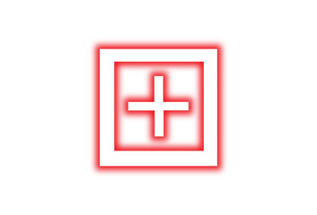 medical first aid kit square icon for healthcare, hospital, emergency and safety