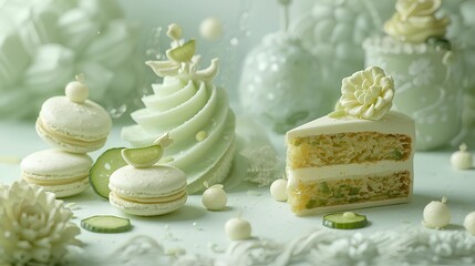 Fototapeta premium green cake