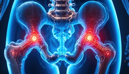Discover hip joint anatomy with vibrant, detailed visuals for medical education, pain management, and bone health awareness campaigns now!