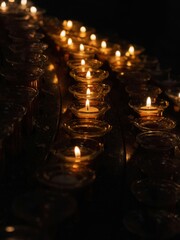 candles in the church