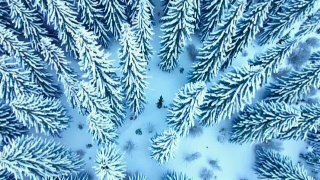 blue christmas background with snowflakes