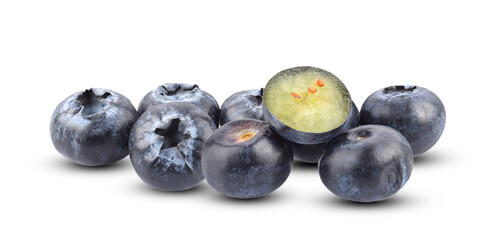 Blueberry isolated on transparent png