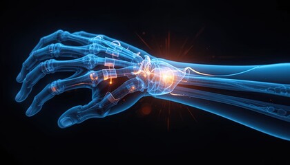 Discover the inner workings of the human hand with this stunning anatomical visualization, perfect for medical education and healthcare marketing